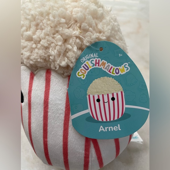 Squishmallow 8” Arnel the Plush Popcorn - Picture 2 of 2